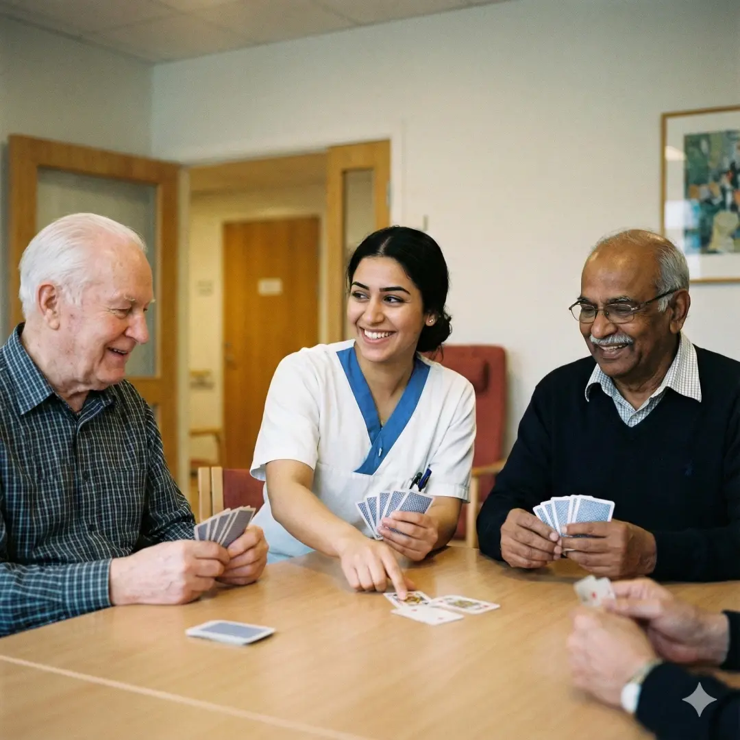 Sykehjem spiller kort@1x
